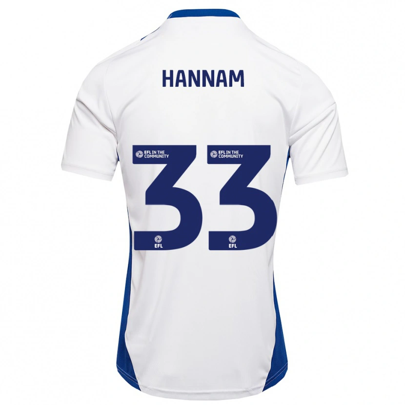 Danxen Dames Shawna Hannam #33 Wit Blauw Uitshirt Uittenue 2025/26 T-Shirt België