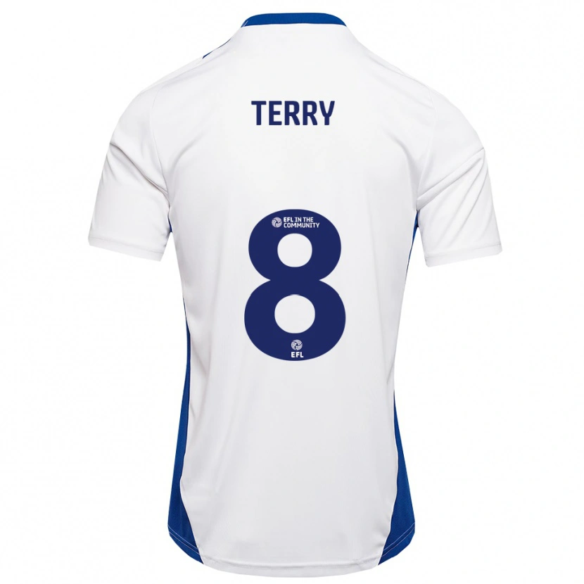 Danxen Dames Josh Terry #8 Wit Blauw Uitshirt Uittenue 2025/26 T-Shirt België