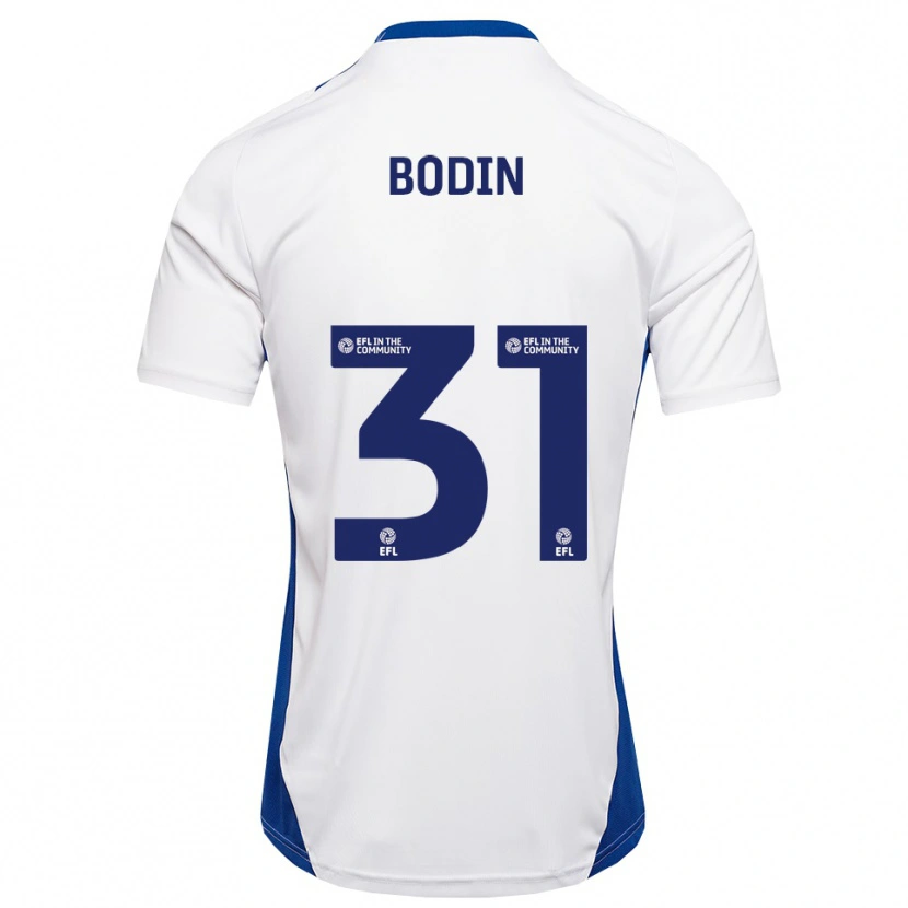 Danxen Dames Billy Bodin #31 Wit Blauw Uitshirt Uittenue 2025/26 T-Shirt België
