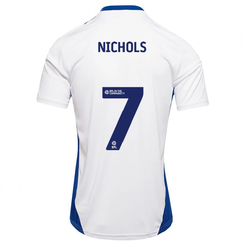 Danxen Dames Tom Nichols #7 Wit Blauw Uitshirt Uittenue 2025/26 T-Shirt België