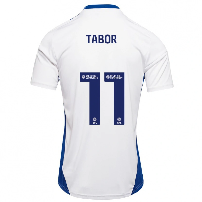 Danxen Dames Jake Tabor #11 Wit Blauw Uitshirt Uittenue 2025/26 T-Shirt België