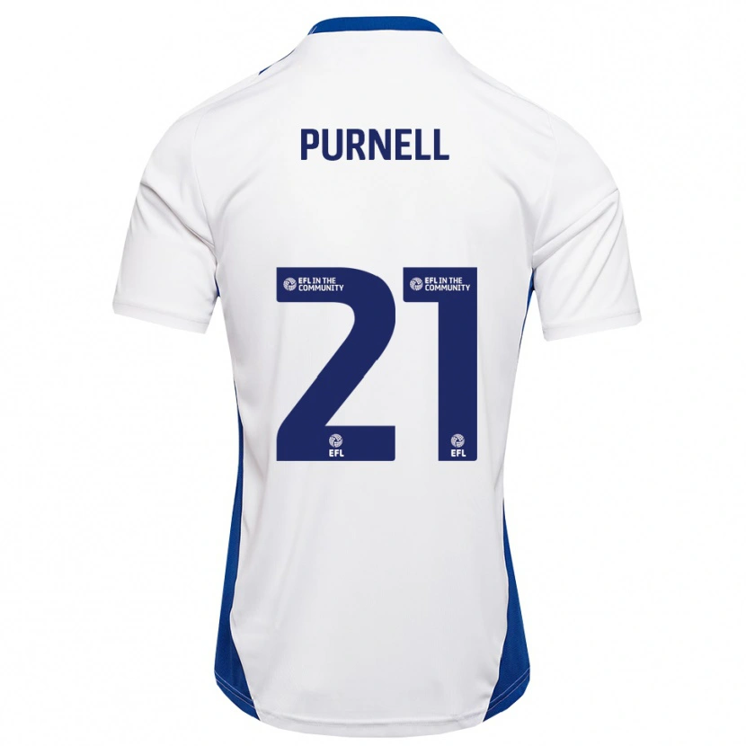 Danxen Dames Grace Purnell #21 Wit Blauw Uitshirt Uittenue 2025/26 T-Shirt België