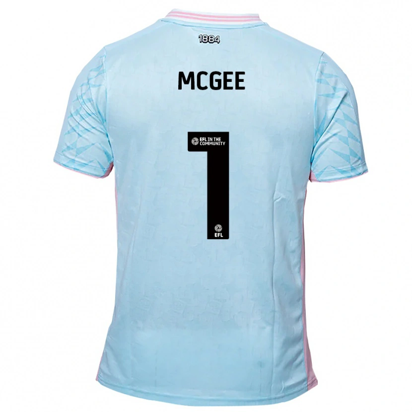 Danxen Dames Luke Mcgee #1 Hemelsblauw Roze Uitshirt Uittenue 2025/26 T-Shirt België