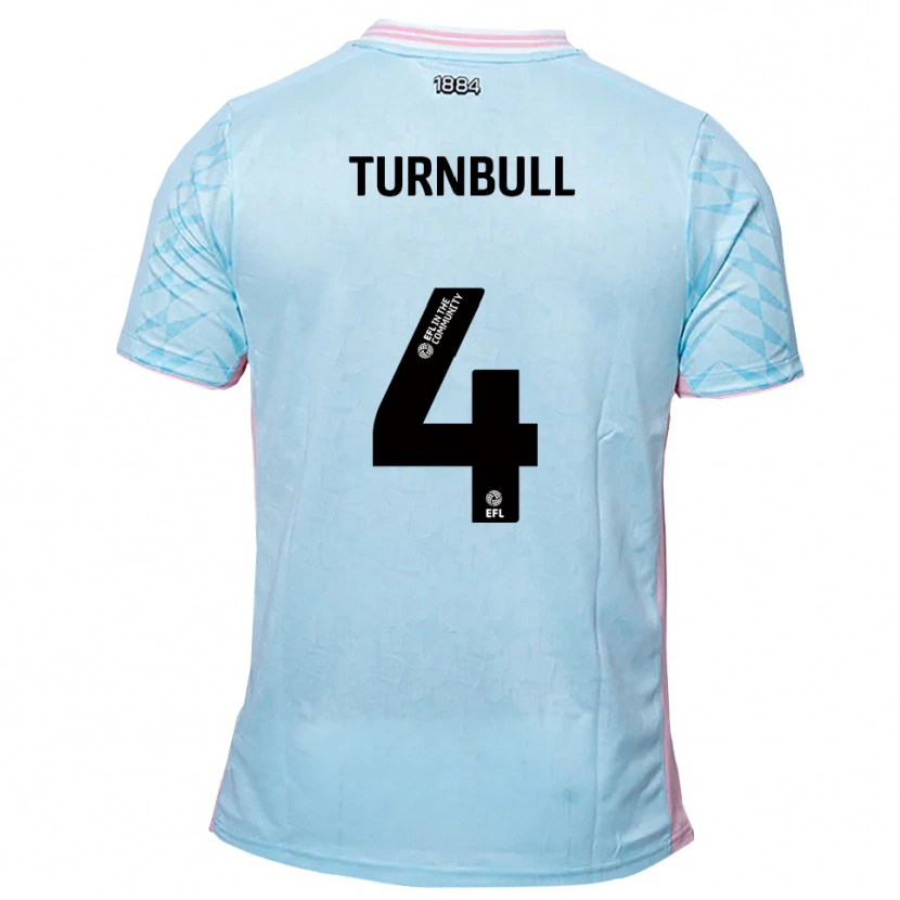 Danxen Dames Jordan Turnbull #4 Hemelsblauw Roze Uitshirt Uittenue 2025/26 T-Shirt België
