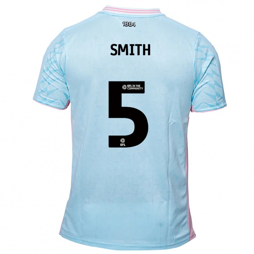 Danxen Dames Nathan Smith #5 Hemelsblauw Roze Uitshirt Uittenue 2025/26 T-Shirt België