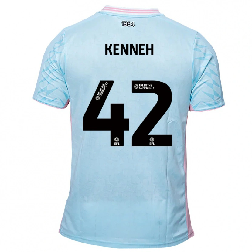 Danxen Dames Nohan Kenneh #42 Hemelsblauw Roze Uitshirt Uittenue 2025/26 T-Shirt België