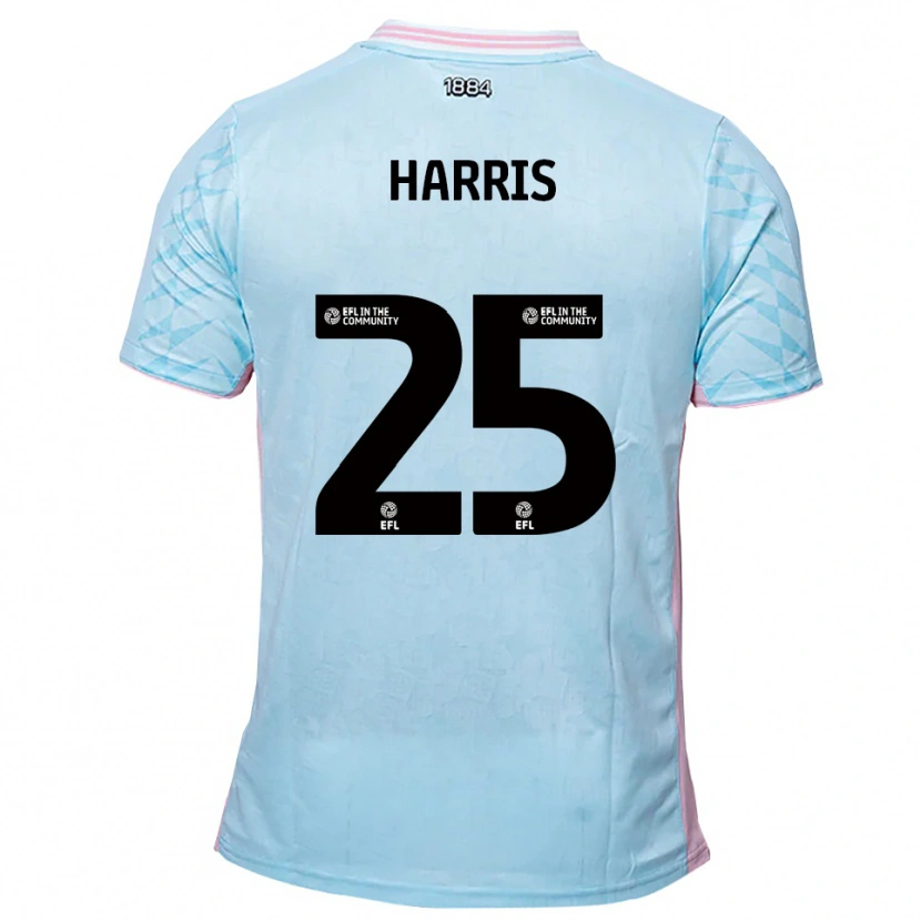 Danxen Dames Taylan Harris #25 Hemelsblauw Roze Uitshirt Uittenue 2025/26 T-Shirt België