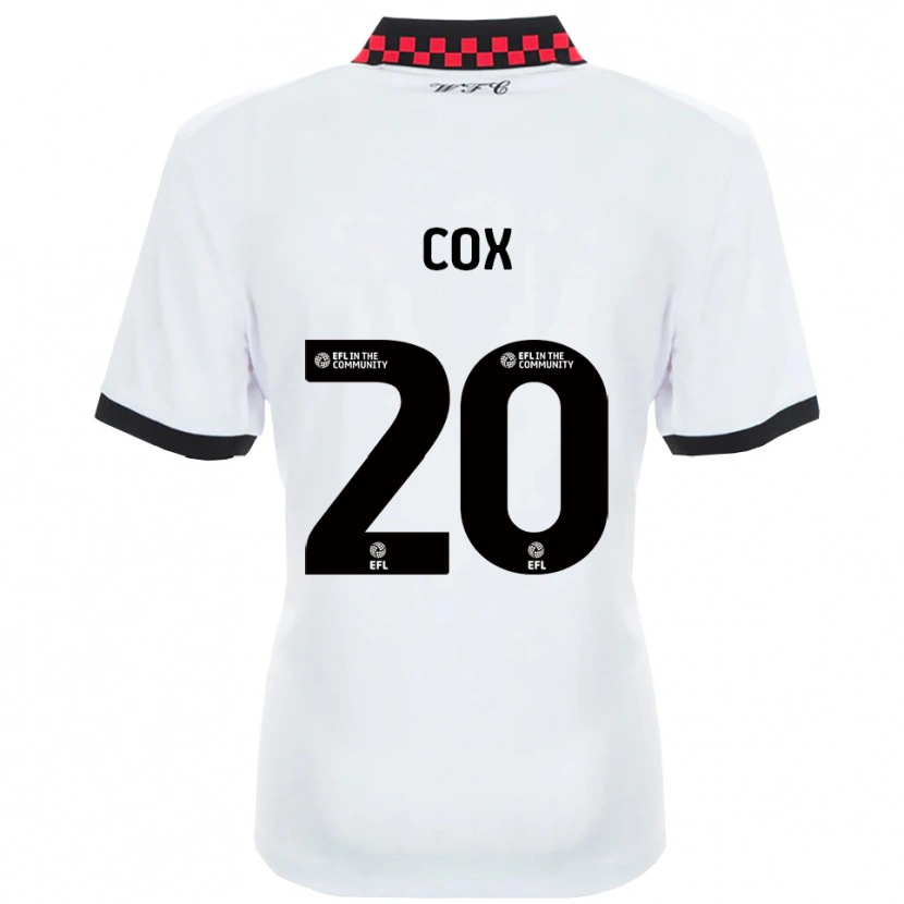 Danxen Dames Daniel Cox #20 Wit Zwart Uitshirt Uittenue 2025/26 T-Shirt België