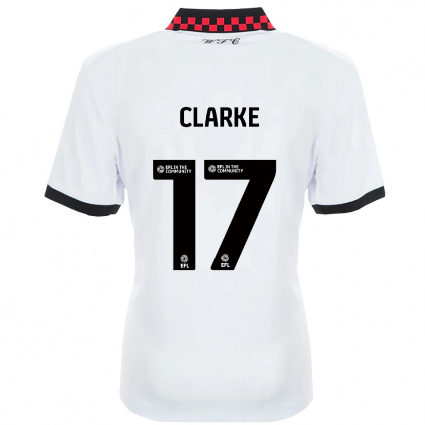 Danxen Dames Courtney Clarke #17 Wit Zwart Uitshirt Uittenue 2025/26 T-Shirt België