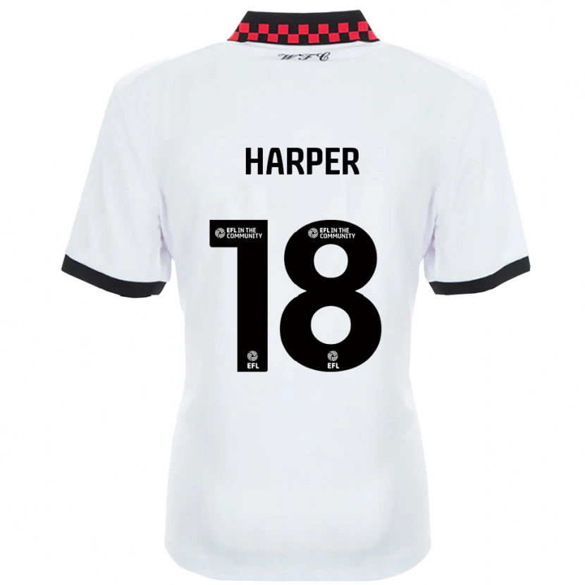 Danxen Dames Vincent Harper #18 Wit Zwart Uitshirt Uittenue 2025/26 T-Shirt België