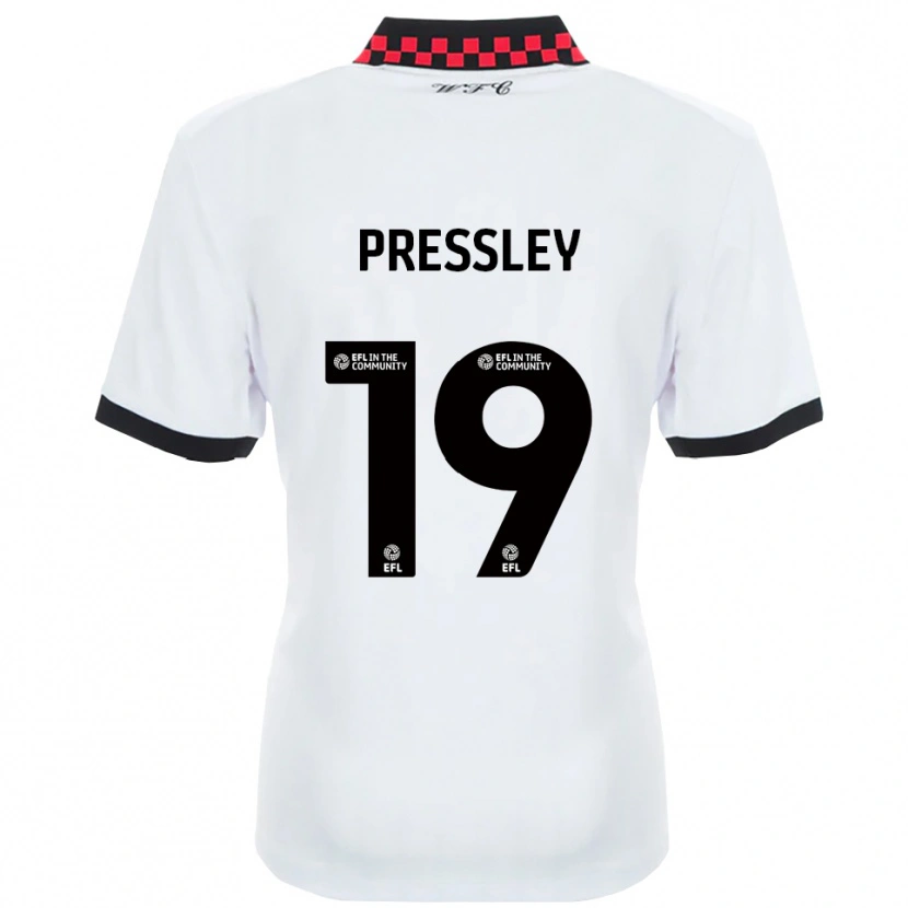 Danxen Dames Aaron Pressley #19 Wit Zwart Uitshirt Uittenue 2025/26 T-Shirt België