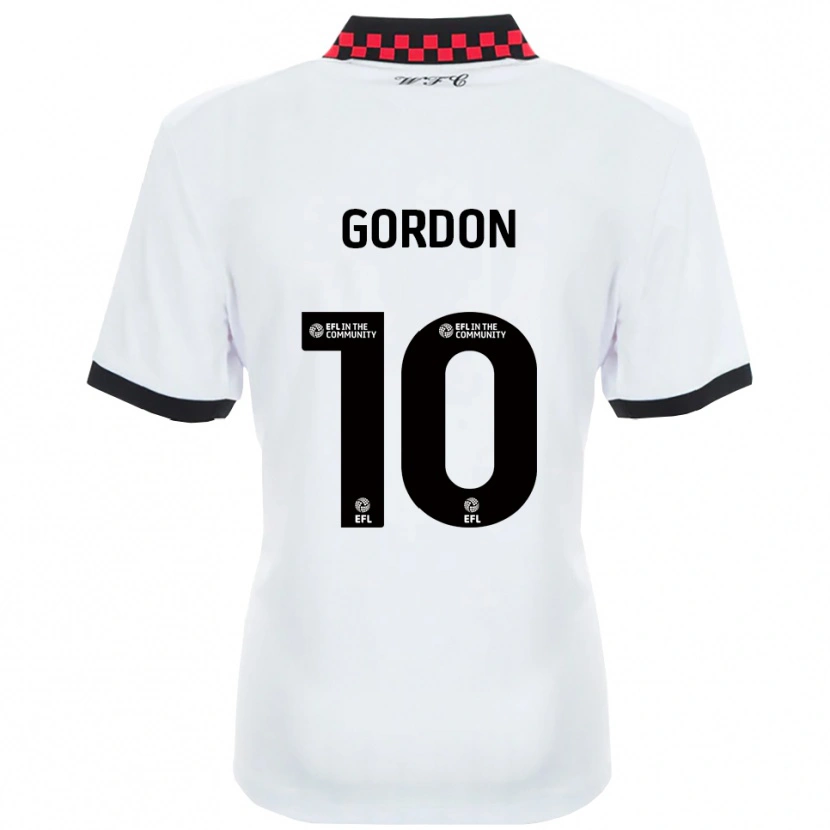 Danxen Dames Josh Gordon #10 Wit Zwart Uitshirt Uittenue 2025/26 T-Shirt België