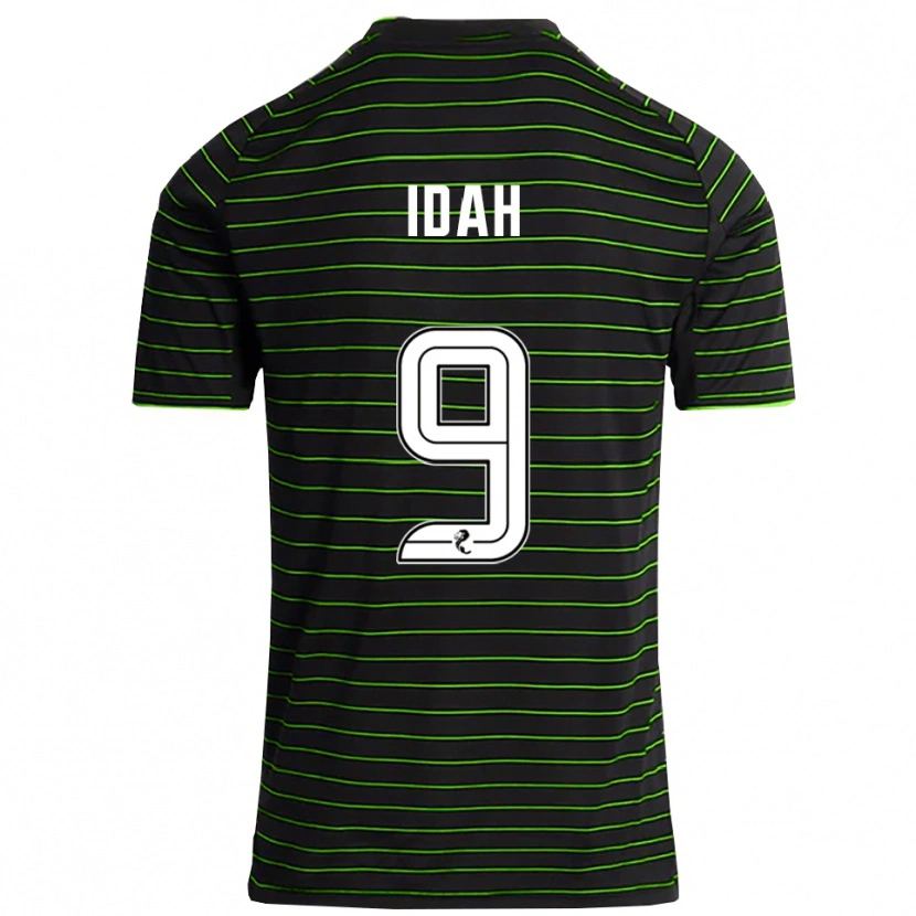 Danxen Dames Adam Idah #9 Zwart Groen Uitshirt Uittenue 2025/26 T-Shirt België