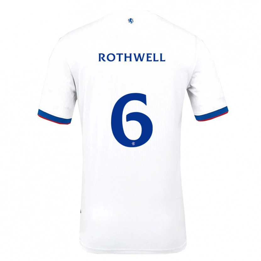 Danxen Dames Joe Rothwell #6 Wit Rood Blauw Uitshirt Uittenue 2025/26 T-Shirt België