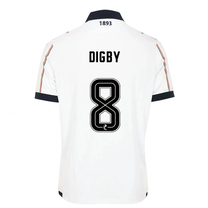 Danxen Dames Paul Digby #8 Wit Marine Rood Uitshirt Uittenue 2025/26 T-Shirt België