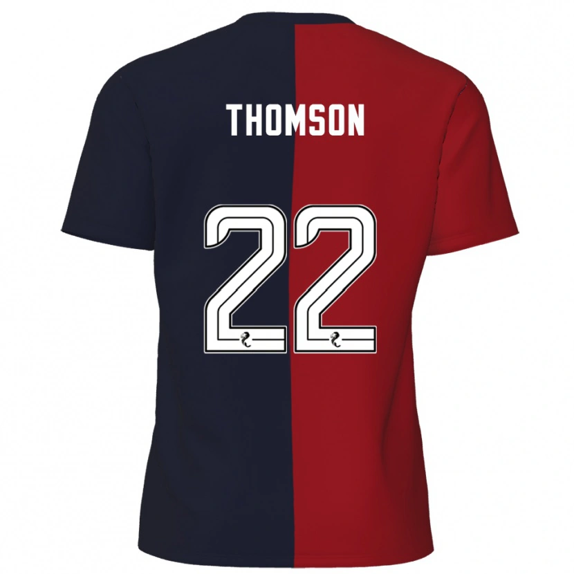 Danxen Dames Jack Thomson #22 Rood Marine Uitshirt Uittenue 2025/26 T-Shirt België