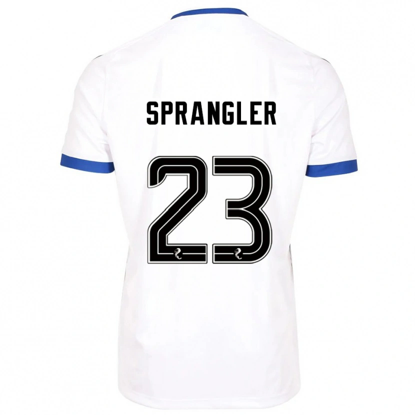 Danxen Dames Sven Sprangler #23 Wit Blauw Uitshirt Uittenue 2025/26 T-Shirt België