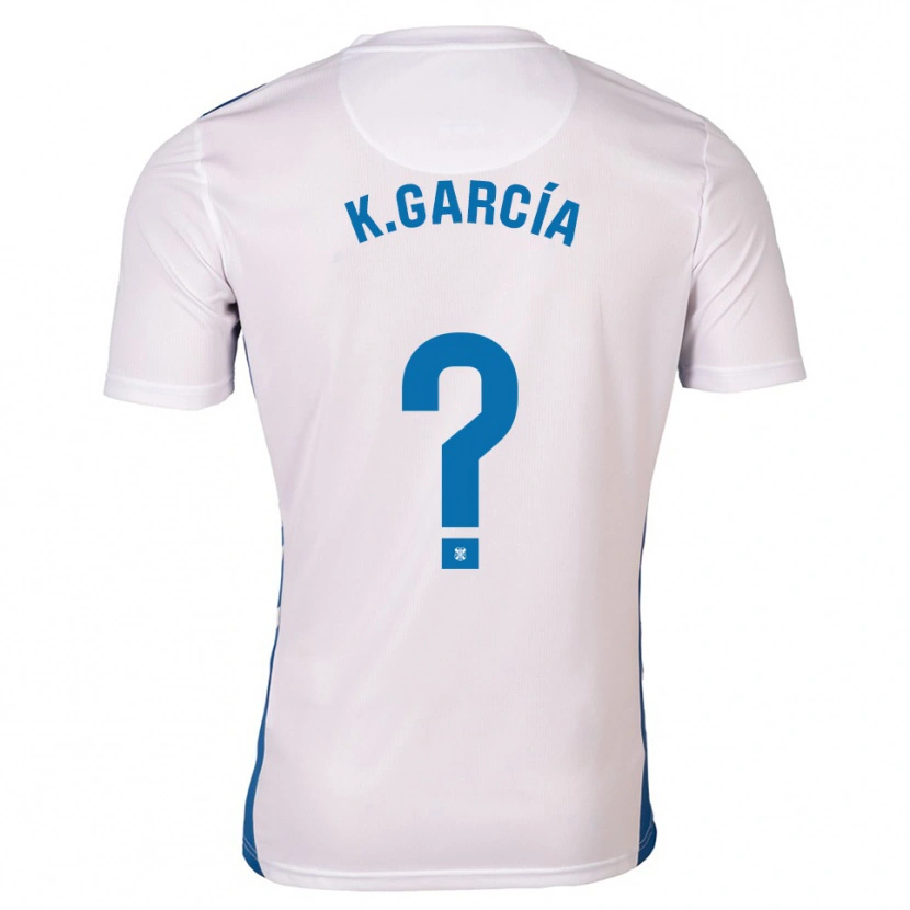 Danxen Kinderen Kimetz García #0 Wit Blauw Thuisshirt Thuistenue 2025/26 T-Shirt België