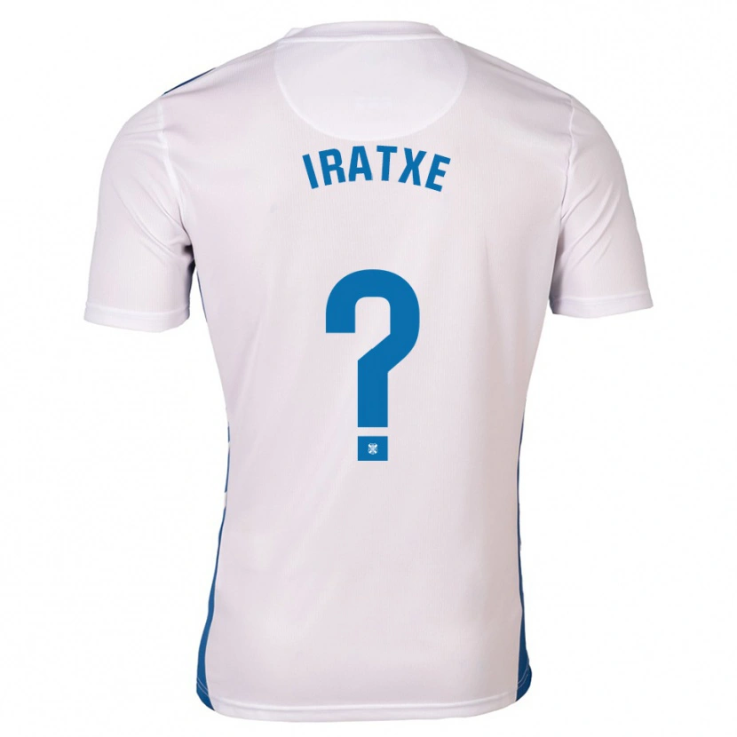 Danxen Kinderen Iratxe Perez Gonzalez #0 Wit Blauw Thuisshirt Thuistenue 2025/26 T-Shirt België