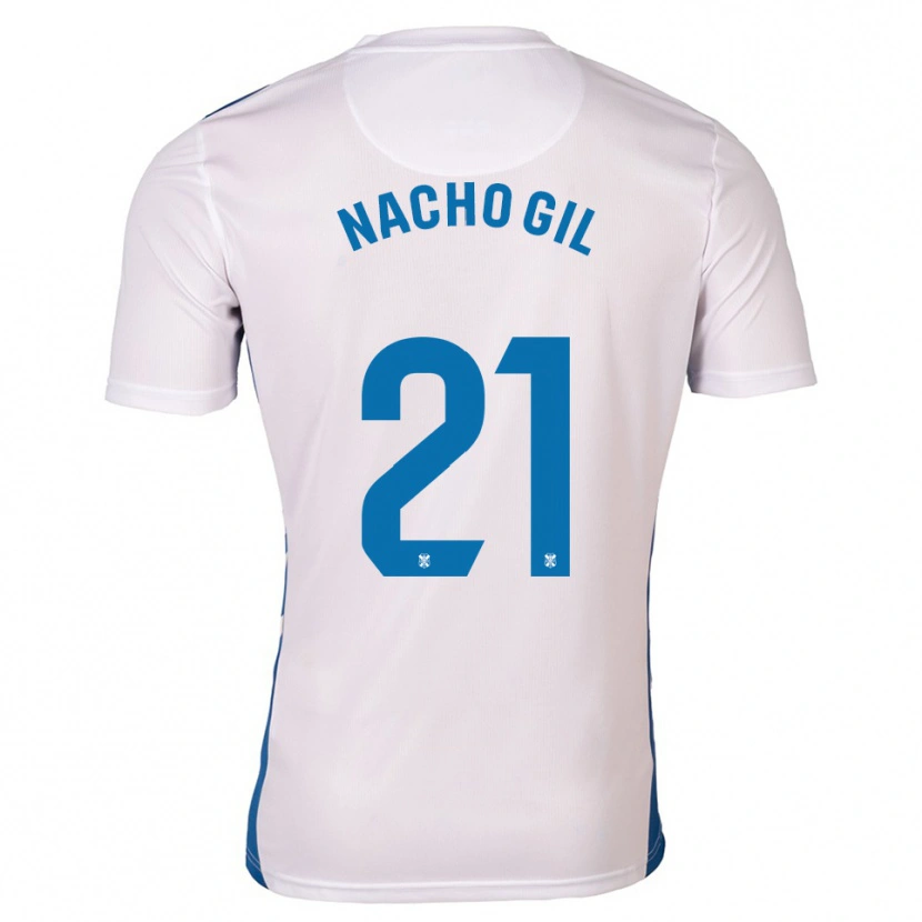 Danxen Kinderen Nacho Gil #21 Wit Blauw Thuisshirt Thuistenue 2025/26 T-Shirt België