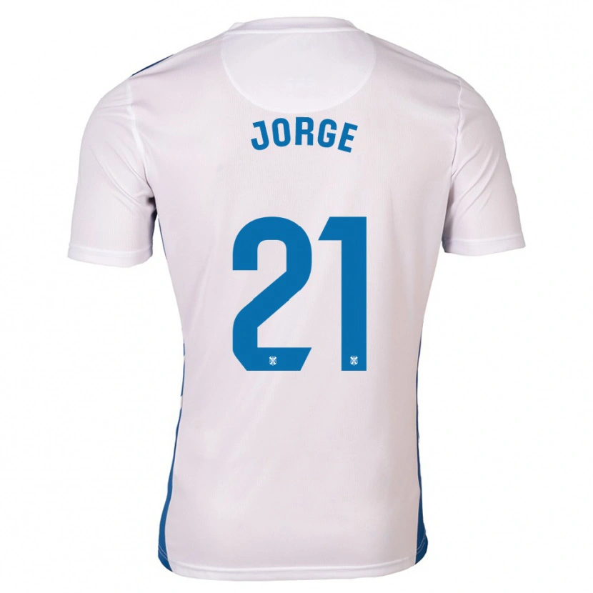 Danxen Kinderen Jeremy Jorge #21 Wit Blauw Thuisshirt Thuistenue 2025/26 T-Shirt België