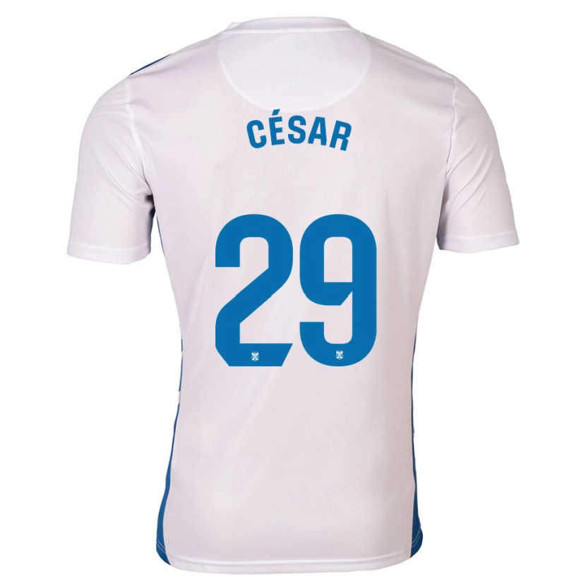 Danxen Kinderen César Álvarez #29 Wit Blauw Thuisshirt Thuistenue 2025/26 T-Shirt België