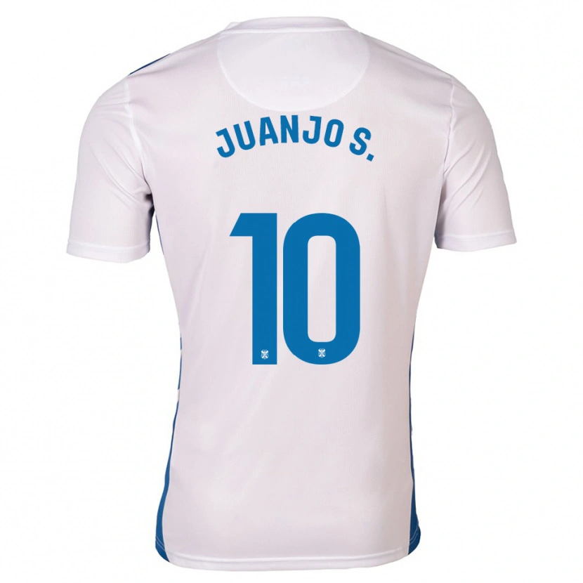 Danxen Kinderen Juanjo Sánchez #10 Wit Blauw Thuisshirt Thuistenue 2025/26 T-Shirt België