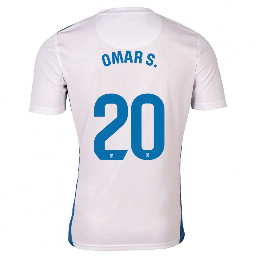 Danxen Kinderen Omar Sánchez #20 Wit Blauw Thuisshirt Thuistenue 2025/26 T-Shirt België