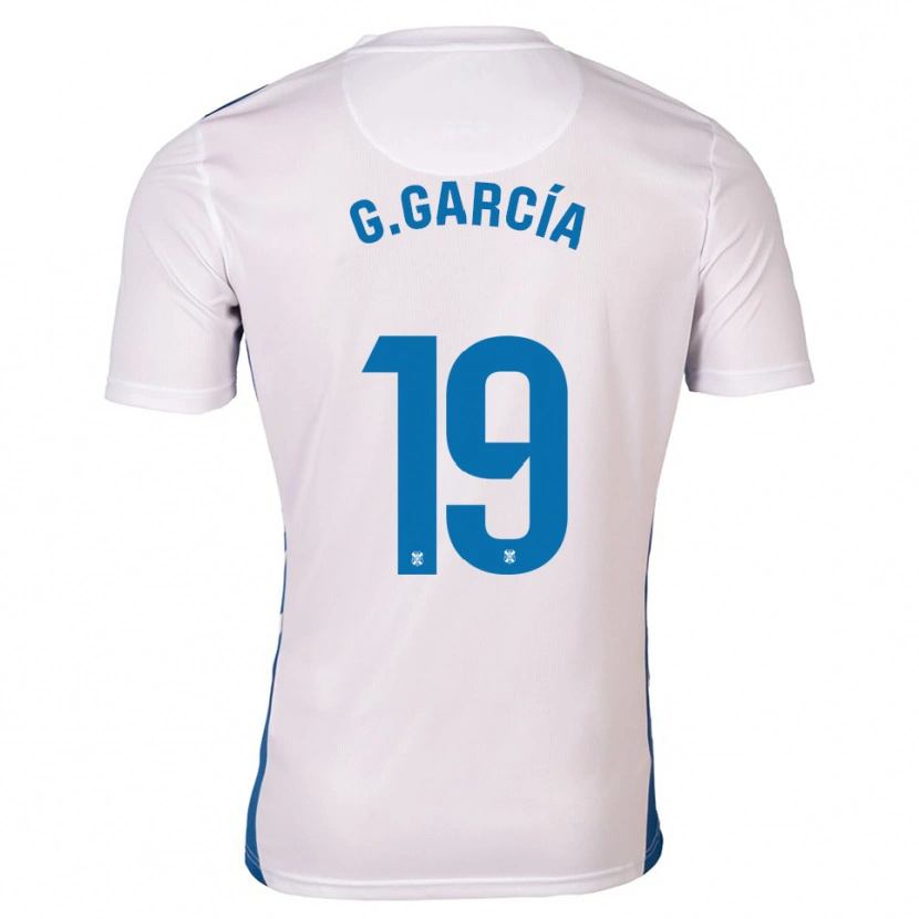 Danxen Kinderen Giovani García #19 Wit Blauw Thuisshirt Thuistenue 2025/26 T-Shirt België