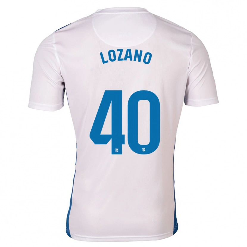 Danxen Kinderen Gabriel Lozano #40 Wit Blauw Thuisshirt Thuistenue 2025/26 T-Shirt België