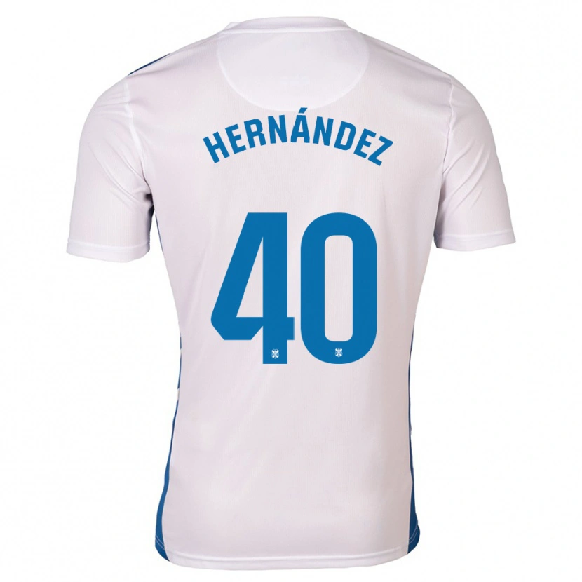 Danxen Kinderen Christian Hernández #40 Wit Blauw Thuisshirt Thuistenue 2025/26 T-Shirt België