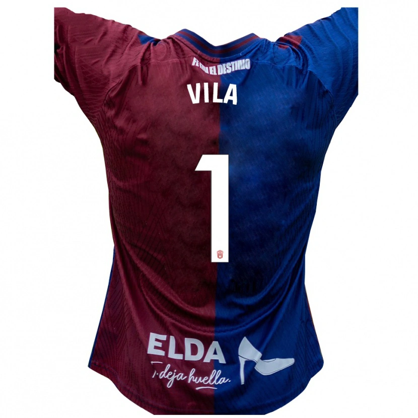 Danxen Kinderen Ramón Vila #1 Blauw Rood Thuisshirt Thuistenue 2025/26 T-Shirt België