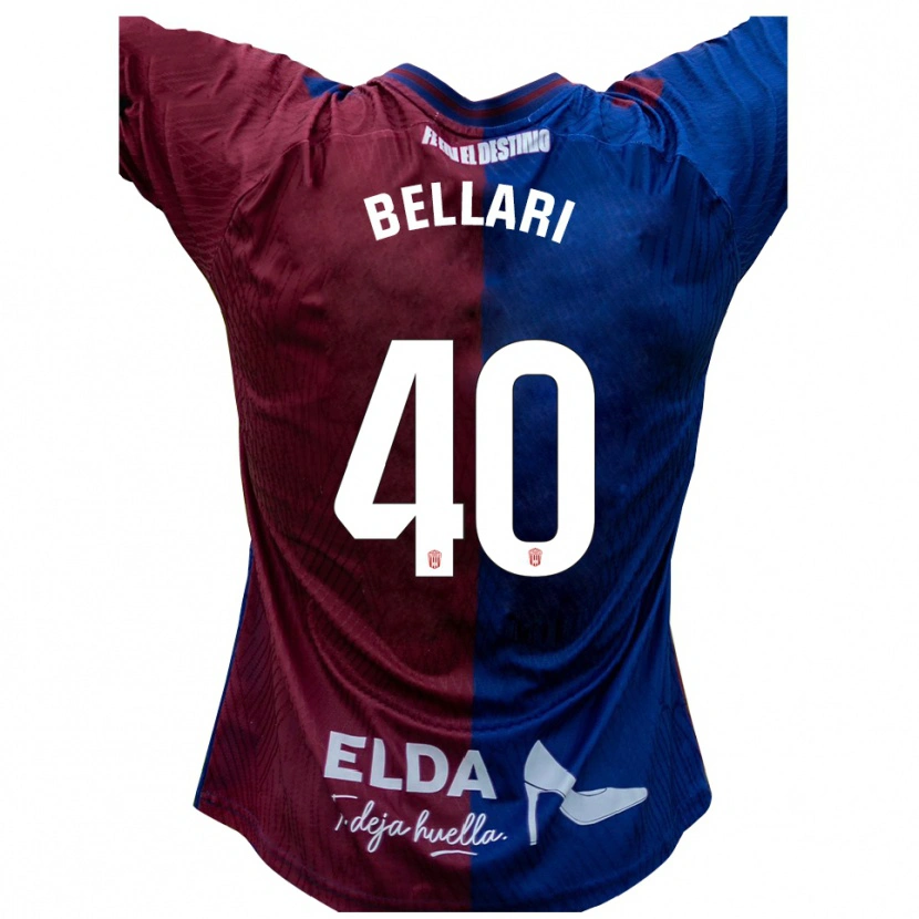 Danxen Kinderen Hamza Bellari #40 Blauw Rood Thuisshirt Thuistenue 2025/26 T-Shirt België