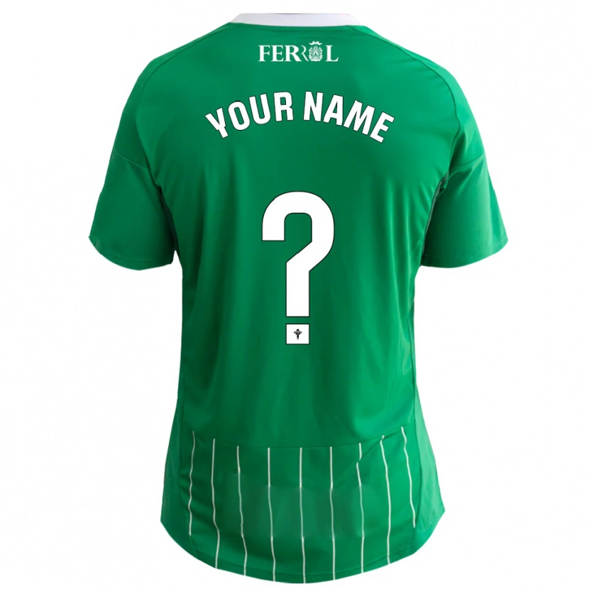 Danxen Kinderen Uw Naam #0 Groen Wit Thuisshirt Thuistenue 2025/26 T-Shirt België