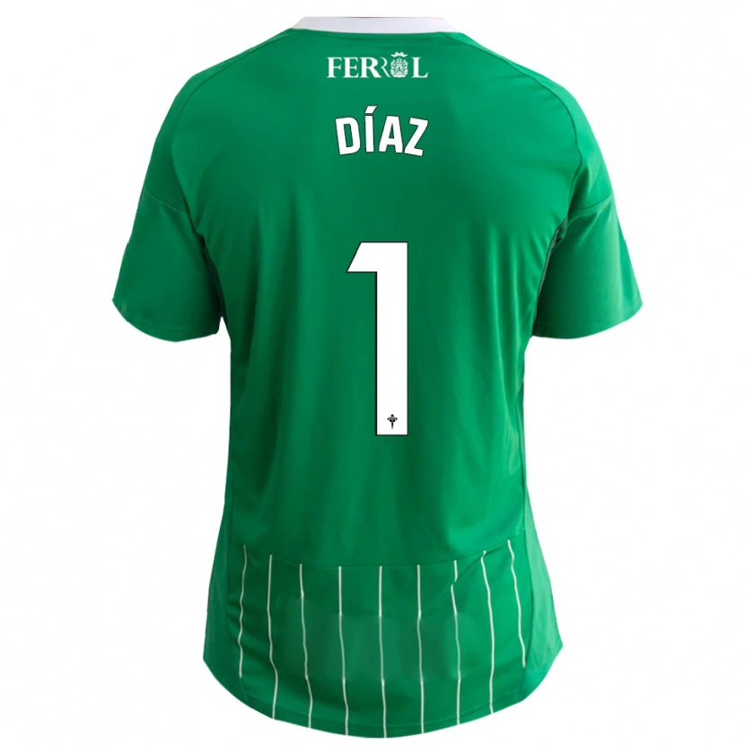 Danxen Kinderen Lucas Díaz #1 Groen Wit Thuisshirt Thuistenue 2025/26 T-Shirt België