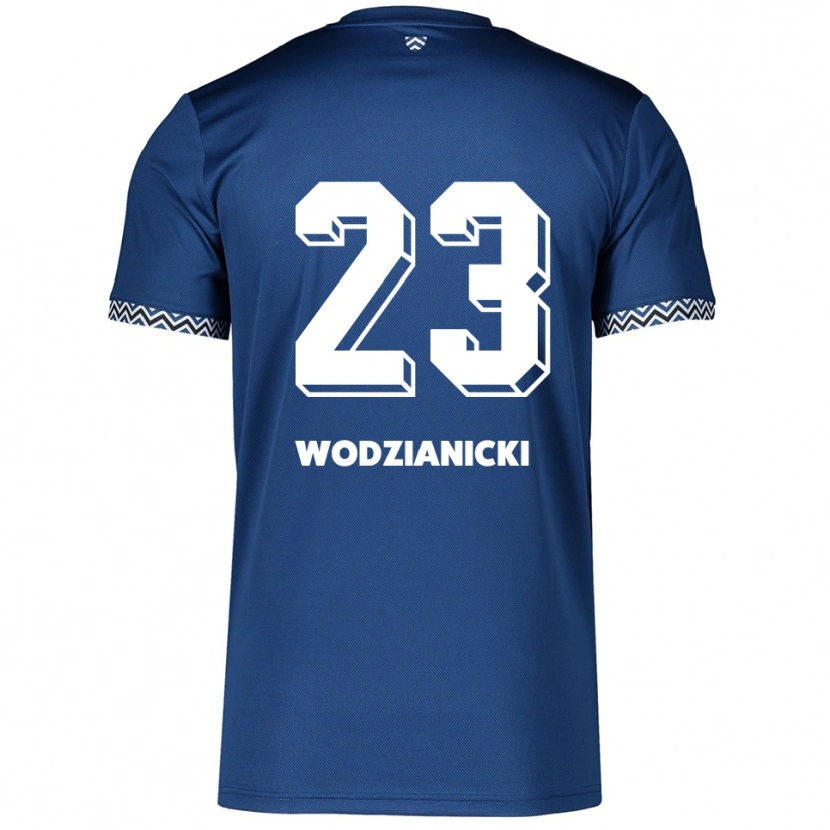Danxen Kinderen Bartosz Wodzianicki #23 Marine Wit Thuisshirt Thuistenue 2025/26 T-Shirt België