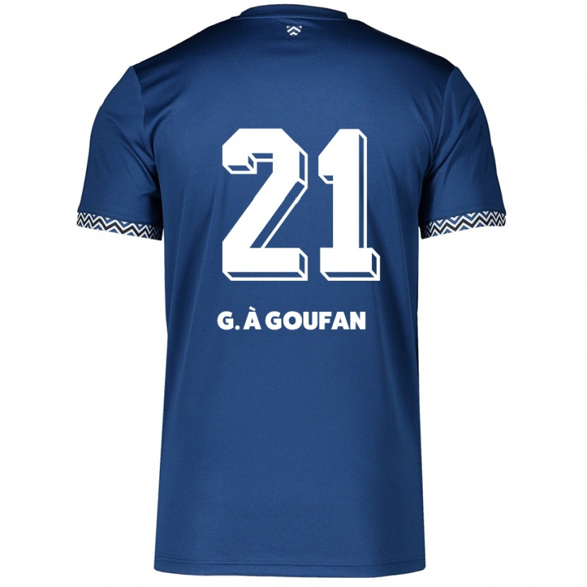 Danxen Kinderen Marc Gouiffe À Goufan #21 Marine Wit Thuisshirt Thuistenue 2025/26 T-Shirt België