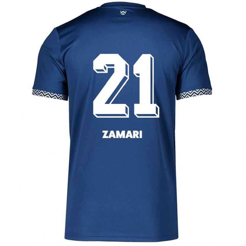 Danxen Kinderen Fadil Zamari #21 Marine Wit Thuisshirt Thuistenue 2025/26 T-Shirt België