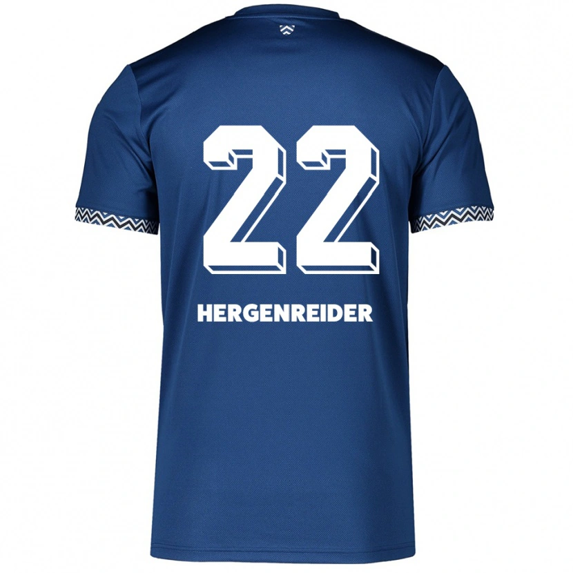 Danxen Kinderen Lennart Hergenreider #22 Marine Wit Thuisshirt Thuistenue 2025/26 T-Shirt België