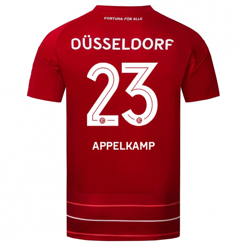 Danxen Kinderen Shinta Appelkamp #23 Rood Wit Thuisshirt Thuistenue 2025/26 T-Shirt België