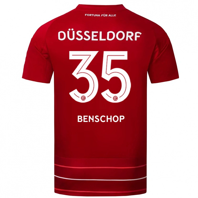 Danxen Kinderen Charlison Benschop #35 Rood Wit Thuisshirt Thuistenue 2025/26 T-Shirt België