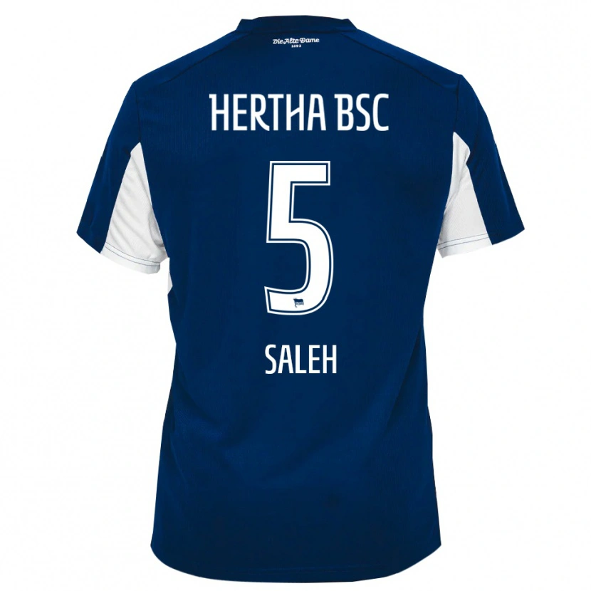 Danxen Kinderen Ibrahim Saleh #5 Wit Blauw Thuisshirt Thuistenue 2025/26 T-Shirt België