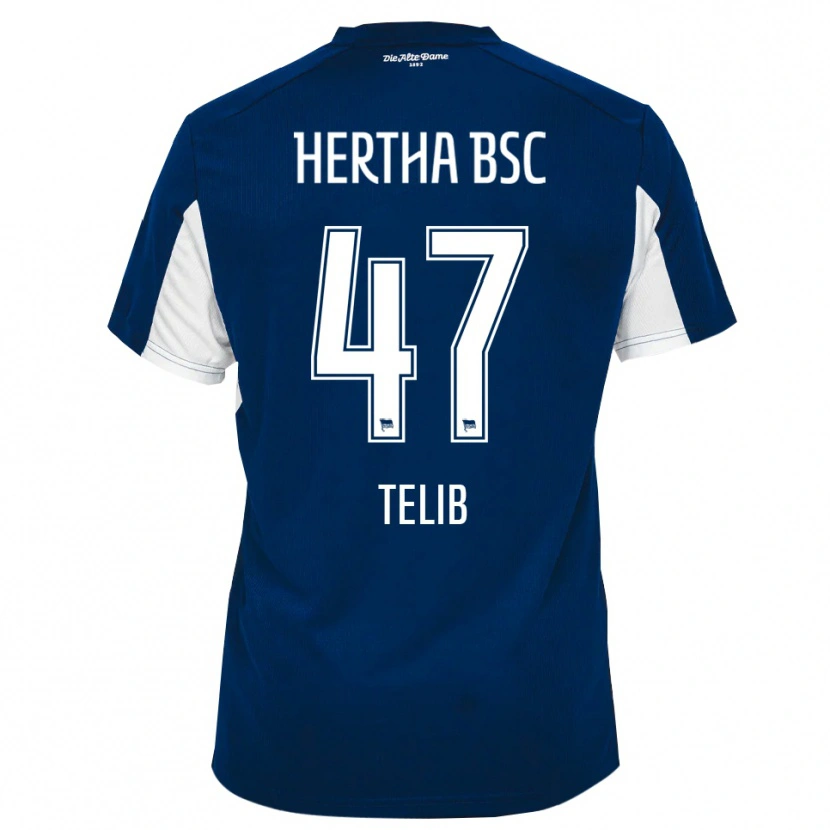 Danxen Kinderen Selim Telib #47 Wit Blauw Thuisshirt Thuistenue 2025/26 T-Shirt België
