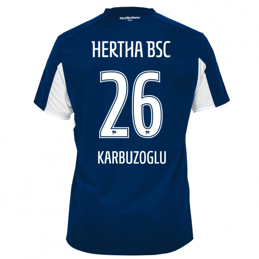 Danxen Kinderen Mikail Karbuzoglu #26 Wit Blauw Thuisshirt Thuistenue 2025/26 T-Shirt België