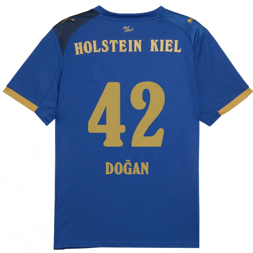 Danxen Kinderen Tyler Doğan #42 Blauw Goud Thuisshirt Thuistenue 2025/26 T-Shirt België