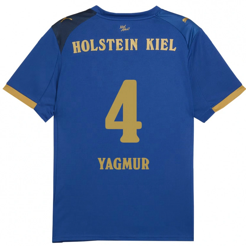 Danxen Kinderen Zehra Yagmur #4 Blauw Goud Thuisshirt Thuistenue 2025/26 T-Shirt België