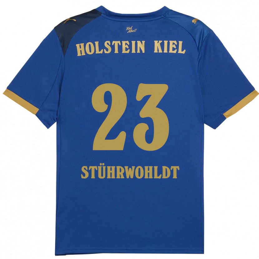 Danxen Kinderen Timon Stührwohldt #23 Blauw Goud Thuisshirt Thuistenue 2025/26 T-Shirt België