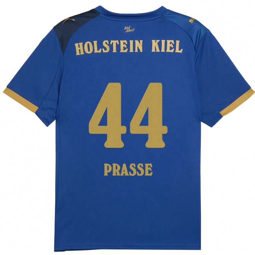 Danxen Kinderen Luca Prasse #44 Blauw Goud Thuisshirt Thuistenue 2025/26 T-Shirt België
