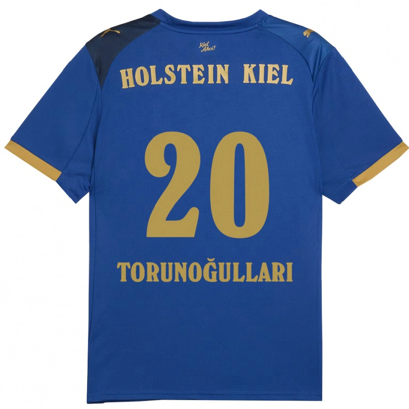 Danxen Kinderen Emin Torunoğulları #20 Blauw Goud Thuisshirt Thuistenue 2025/26 T-Shirt België