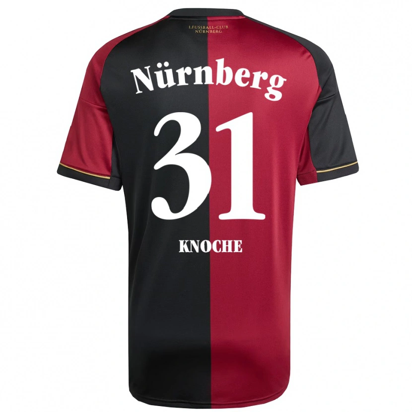 Danxen Kinderen Robin Knoche #31 Bordeauxzwart Thuisshirt Thuistenue 2025/26 T-Shirt België